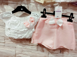 Conjunto "Feria" rosa 4/14 años