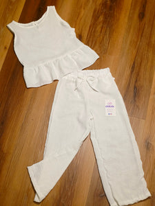 Conjunto "Merche" blanco 4 a 14 años