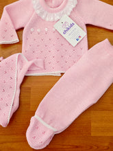 Cargar imagen en el visor de la galería, Conjunto hilo 0 a 6 mes Rosa | Primavera Verano