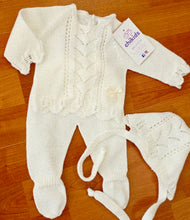 Cargar imagen en el visor de la galería, Conjunto hilo 00 a 3 meses crudo| Primavera Verano