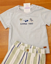 Cargar imagen en el visor de la galería, Conjunto "Summer vibes" 6 a 36 meses azul ref:sno1448| Primavera verano