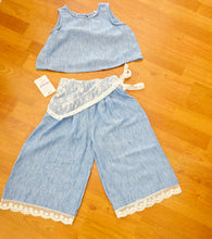 Cargar imagen en el visor de la galería, Conjunto 3 piezas "Sulayma" azul 2 a 12 años ref: nd9201 - Primavera Verano