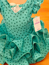 Cargar imagen en el visor de la galería, Vestido Flamenca "Buleria" Verde lunar verde 0 a 6 años