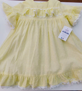 Vestido  "Jésica" amarillo 1/24 meses