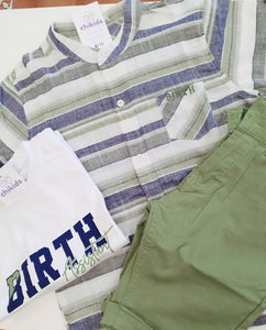 Conjunto 3 piezas "Birth" verde 4/12 años