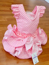 Cargar imagen en el visor de la galería, Vestido Flamenca "Macanita" Rosa bebé /blanco