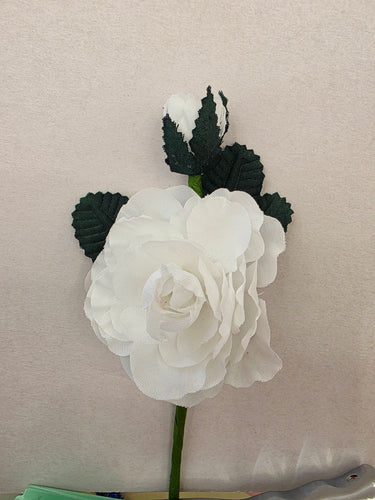 Flor flamenca infantil blanca