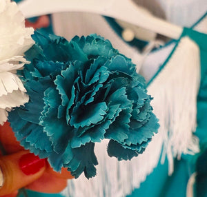 Flor flamenca infantil blanca