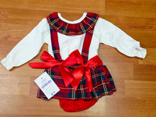 Cargar imagen en el visor de la galería, Conjunto ranita volante &quot;escoces&quot; con camiseta 3 meses a 3 años