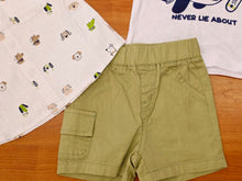 Cargar imagen en el visor de la galería, Conjunto 3 piezas "Dog" blanco y verde ref: ja2469 | Primavera verano