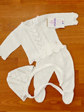 Cargar imagen en el visor de la galería, Conjunto hilo 00 a 3 meses Blanco | Primavera Verano