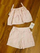 Cargar imagen en el visor de la galería, Conjunto vichy rosa 2 a 12 años ref 6014a
