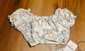 Conjunto 3 piezas "Melin" 4 a 14 años marfil
