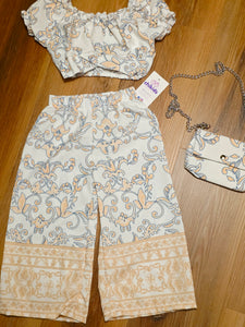 Conjunto 3 piezas "Melin" 4 a 14 años marfil