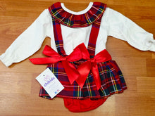 Cargar imagen en el visor de la galería, Conjunto ranita volante &quot;escoces&quot; con camiseta 3 meses a 3 años