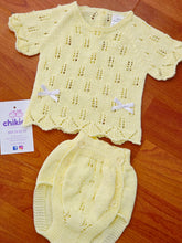 Cargar imagen en el visor de la galería, Conjunto de hilo amarillo de 00 a 3 meses ref 640 | Primavera verano