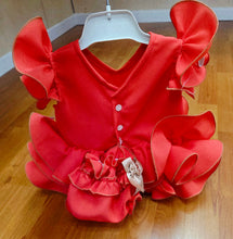 Cargar imagen en el visor de la galería, Vestido y braga Flamenca "Paquera" Coral  3 a 18 meses