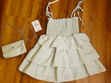 Cargar imagen en el visor de la galería, Vestido+bolso "menta" 4 a 14 años ref 26036