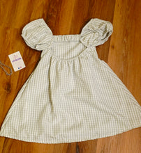 Cargar imagen en el visor de la galería, Vestido+bolso vichy verde "Roma" 4 a 14 años