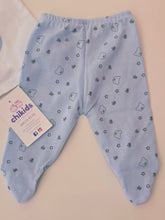 Cargar imagen en el visor de la galería, Conjunto 2 piezas "Osito" 0 a 6 mes azul | Primavera Verano