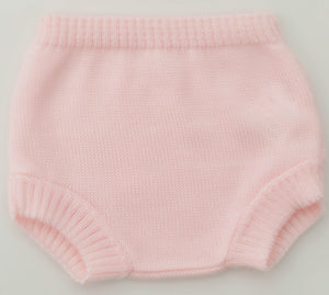 Conjunto hilo "Flor" 1/6 meses rosa bebe