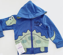 Cargar imagen en el visor de la galería, Chándal 3 piezas &quot;Dino Baby Like&quot; azul 1 a 5 años