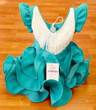Cargar imagen en el visor de la galería, Traje flamenca "cayetana" verde agua 0/6 años