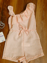 Cargar imagen en el visor de la galería, Mono y bolso vichy rosa 2 a 12 años ref 2899