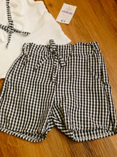Cargar imagen en el visor de la galería, Conjunto vichy negro 4 a 14 años ref 26020