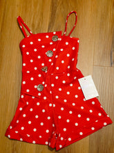 Cargar imagen en el visor de la galería, Mono lunares rojo 4 a 14 años