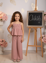 Cargar imagen en el visor de la galería, Conjunto "Ria" 4 a 14 años Rosa empolvado
