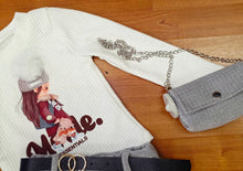 Cargar imagen en el visor de la galería, Conjunto con bolso &quot;Model&quot; gris 4 a 14 años