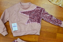 Cargar imagen en el visor de la galería, Conjunto Falda &quot;Estrella&quot; rosa 4 a 14 años
