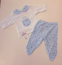 Cargar imagen en el visor de la galería, Conjunto 2 piezas "Osito" 0 a 6 mes azul | Primavera Verano