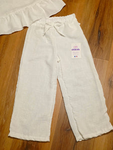 Conjunto "Merche" blanco 4 a 14 años