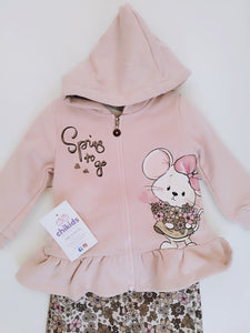 Conjunto "Spring to go" rosa bebe 12 a 36 meses