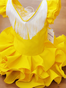 Traje Flamenca "Cayetana" amarillo 0/6 años