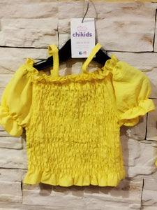 Conjunto " Acacia" amarillo falda 4/14 años