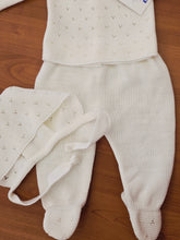 Cargar imagen en el visor de la galería, Conjunto hilo 0 a 6 mes Blanco | Primavera Verano