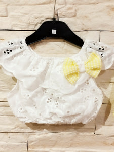 Conjunto "Feria" amarillo 4/14 años