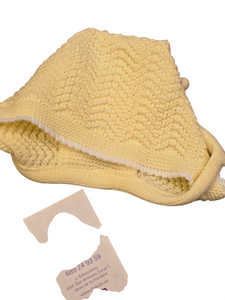 Conjunto lana 3 piezas "1101" de 00 a 3 meses color amarillo | Canastilla