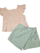 Cargar imagen en el visor de la galería, Conjunto "Anais" verde 2 a 12 años