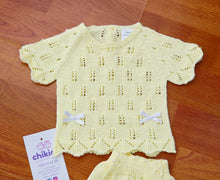 Cargar imagen en el visor de la galería, Conjunto de hilo amarillo de 00 a 3 meses ref 640 | Primavera verano