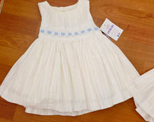 Cargar imagen en el visor de la galería, Vestido 2 a 12 años "Victoria"celeste con tul | Primavera verano