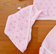 Cargar imagen en el visor de la galería, Conjunto hilo 0 a 6 mes Rosa | Primavera Verano