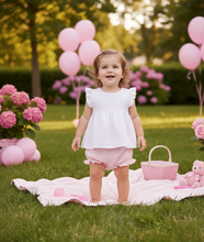 Cargar imagen en el visor de la galería, Conjunto pololo "Goa" rosa nude 6 a 36 meses | Calamaro