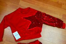 Cargar imagen en el visor de la galería, Conjunto Falda &quot;Estrella&quot; rojo 4 a 14 años