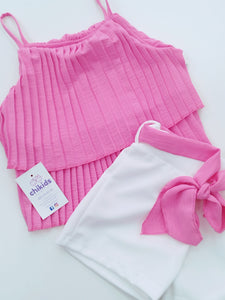 Conjunto "Camila" rosa 4/14 años