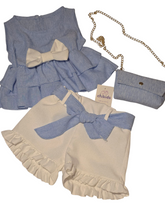 Cargar imagen en el visor de la galería, Conjunto "Bali" azul 2 a 12 años