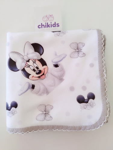 Gasa 65*65 cm Minnie gris